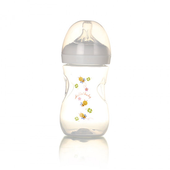 بيبي كير زون رضاعة بلاستيك 240 مل 8532  لون عشوائي