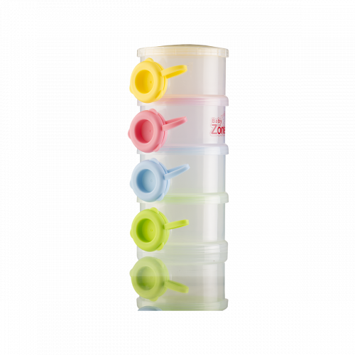 بيبي زون حافظة حليب مقسم 4 طبقات بأربعة فتحات