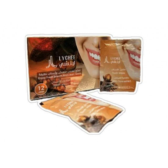 ليتشي مناديل تنظيف الأسنان بخلاصة القرنفل
