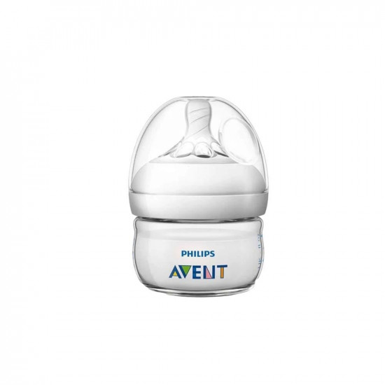 فيليبس افنت رضاعة بلاستيكية ناتشورال الترا سوفت للأطفال حديثي الولادة - 60 مل