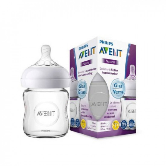 فيليبس افنت رضاعة زجاجية ناتشورال ( scf051/17 ) 120 مل