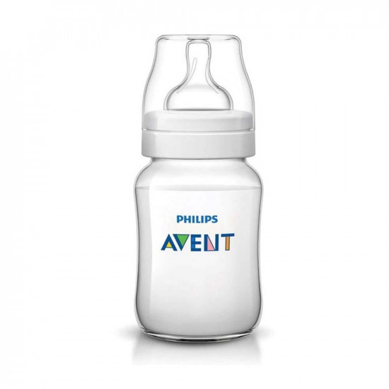 فيليبس افنت رضاعة بلاستيكية مضادة للمغص ( scf813/61 ) سعة 260 مل