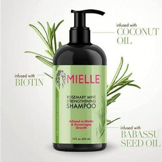 شامبو ميلي مقوي بالنعناع واكليل الجبل روزماري أورجانيك، 355 مل