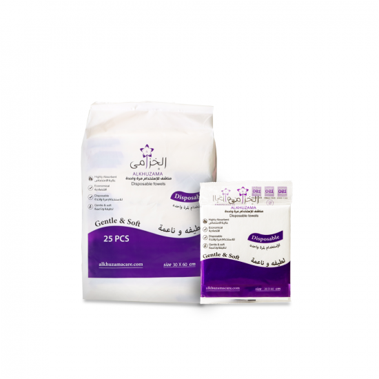 مناشف الخزامى مقاس 30×60 شدة 50 قطعة للاستخدام مرة واحدة