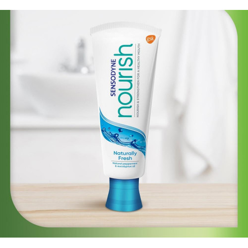 سنسوداين نورش معجون أسنان بالنعناع الطبيعي وزيت الأوكالبتوس- 75 مل سنسوداين نورش معجون أسنان بالنعناع الطبيعي وزيت الأوكالبتوس- 75 مل