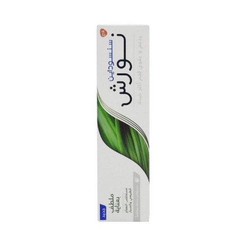 سنسوداين نورش ملطف بعناية معجون أسنان مع مستخلص النعناع الطبيعي والصبار - 75 مل سنسوداين نورش ملطف بعناية معجون أسنان مع مستخلص النعناع الطبيعي والصبار - 75 مل