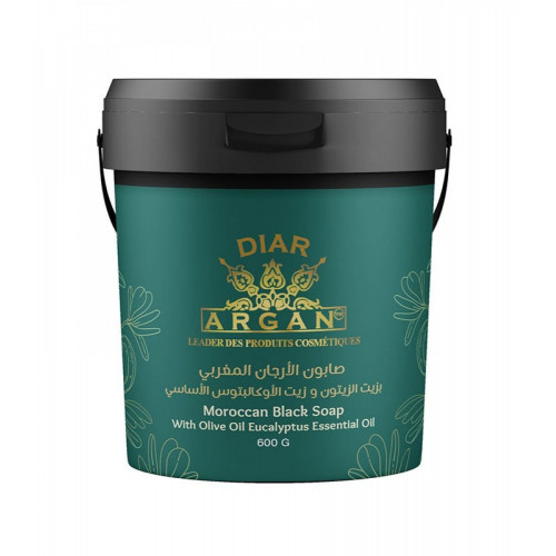 صابون الارجان المغربي بزيت الزيتون وزيت اللأوكلبتوس الأساسي من ديار ارجان 600جرام