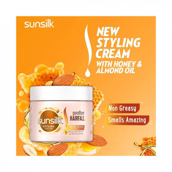 صانسيلك كريم تصفيف الشعر حماية من التساقط بالعسل وزيت اللوز -275مل