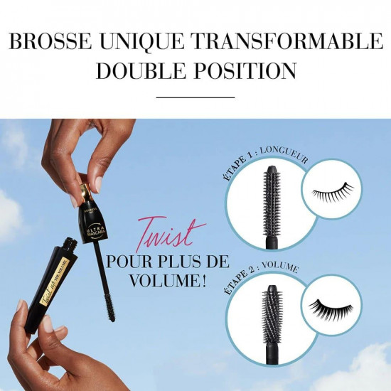 برجوا ماسكارا تويست أب ذا فوليوم 2 في 1 الترا ماسكرا 001 أسود فائق 8 مل برجوا ماسكارا تويست أب ذا فوليوم 2 في 1 الترا ماسكرا 001 أسود فائق 8 مل