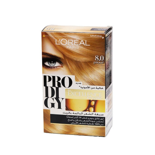 لوريال باريس بروديجي صبغة شعر - أشقر فاتح 8.0