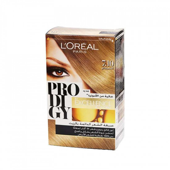 لوريال باريس بروديجي صبغة شعر - أشقر رمادي 7.10 لوريال باريس بروديجي صبغة شعر - أشقر رمادي 7.10