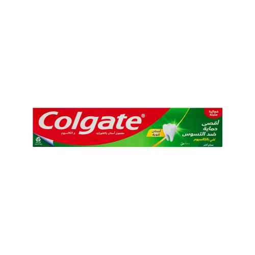 كولجيت معجون أسنان اقصى حماية ضد التسوس نعناع أكثر - 100 مل كولجيت معجون أسنان اقصى حماية ضد التسوس نعناع أكثر - 100 مل