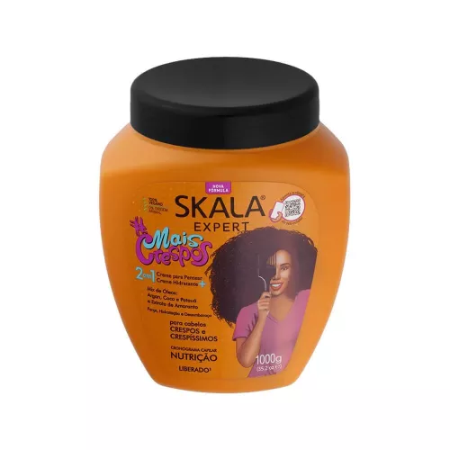 سكالا اكسبريت كريم معالج مرطب للشعر 2 في 1 للشعر المجعد والمجعد جدا - 1000 جرام