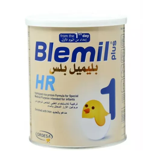 حليب بليميل بلس اتش أر (HR) رقم (1) من الولادة حتي 6 شهور بروتين الارز - 400 جرام