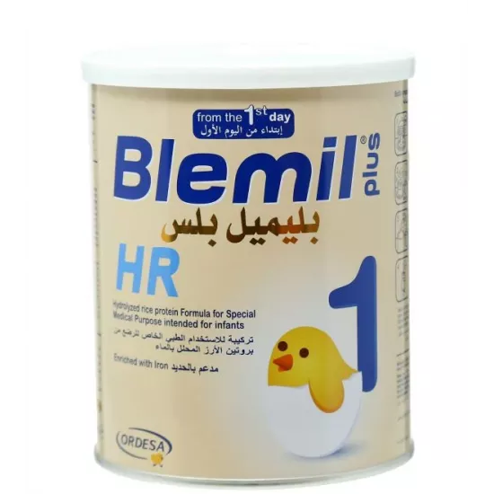 حليب بليميل بلس اتش أر (HR) رقم (1) من الولادة حتي 6 شهور بروتين الارز - 400 جرام حليب بليميل بلس اتش أر (HR) رقم (1) من الولادة حتي 6 شهور بروتين الارز - 400 جرام