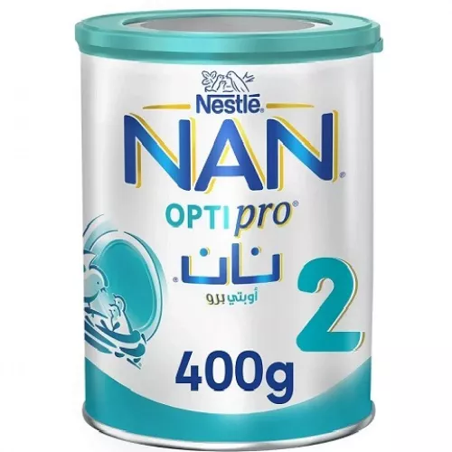 حليب نان اوبتي برو رقم (2) للأطفال من 6 الي 12 شهر من نستله - 400 جرام