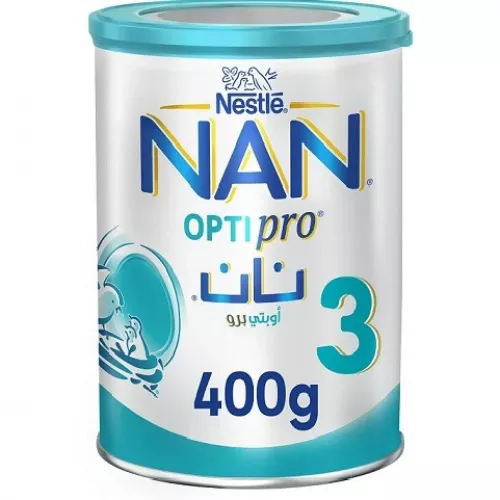 حليب نان اوبتي برو رقم (3) للأطفال من 1 الي 3 سنوات من نستله - 400 جرام حليب نان اوبتي برو رقم (3) للأطفال من 1 الي 3 سنوات من نستله - 400 جرام