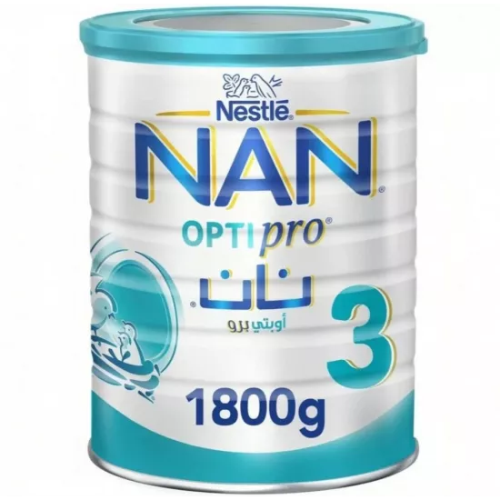 حليب نان اوبتي برو رقم (3) من 1 الي 3 سنوات من نستله - 1800 جرام