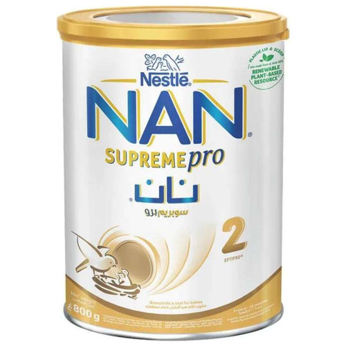 حليب نان سوبريم برو رقم (2) تركيبة للرضع من نستلة - 800 جرام حليب نان سوبريم برو رقم (2) تركيبة للرضع من نستلة - 800 جرام