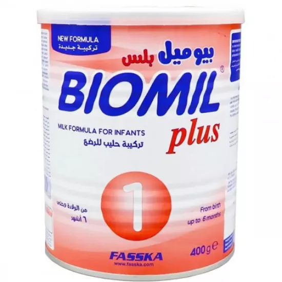 بيوميل بلس حليب الأطفال رقم (1) من 0 الي 6 شهور - 400 جرام بيوميل بلس حليب الأطفال رقم (1) من 0 الي 6 شهور - 400 جرام