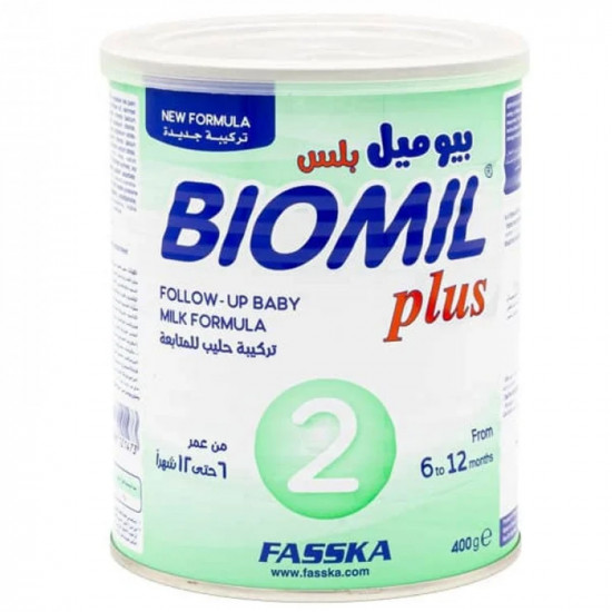 بيوميل بلس حليب الأطفال رقم (2) من 6 الي 12 شهرآ - 400 جرام