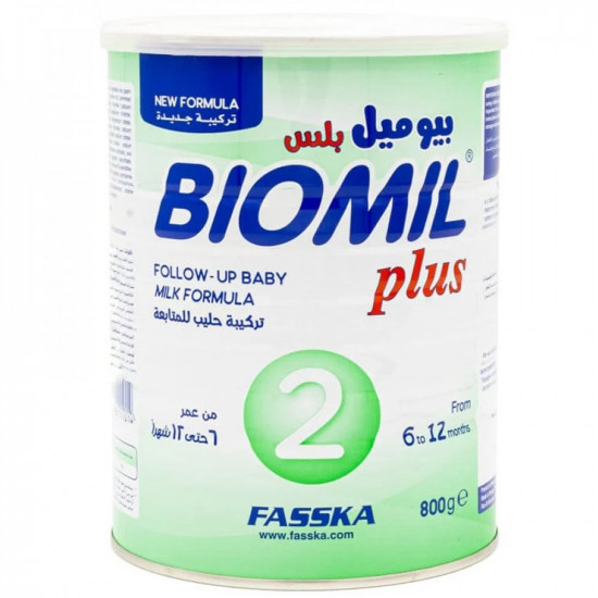 بيوميل بلس حليب الأطفال رقم (2) من عمر 6 الي 12 شهور - 800 جرام