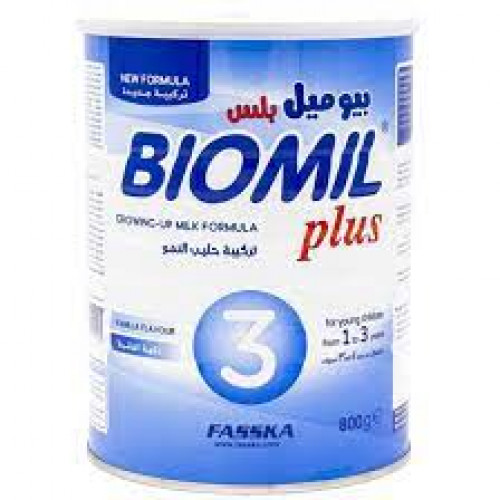 بيوميل بلس حليب الأطفال رقم (3) من عمر 1 الي 3 سنة - 800 جرام