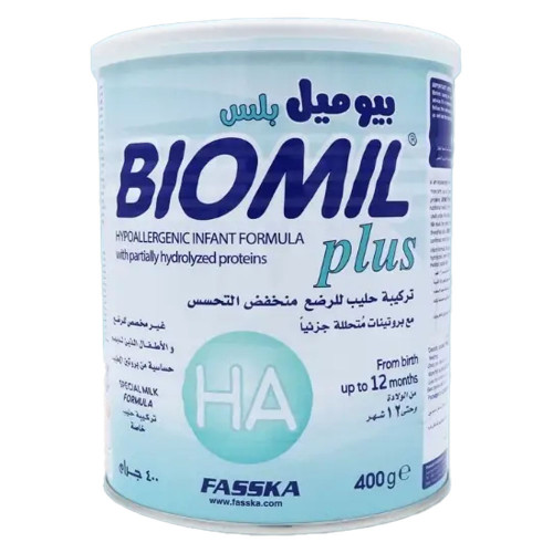 بيوميل بلس حليب الأطفال اتش اي (HA) من الولادة الى 12 شهر - 400 جرام