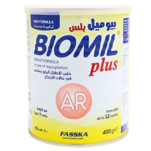 بيوميل بلس حليب الأطفال للإرتجاع إيه أر (AR) من الولادة حتي 12 شهر - 400 جرام