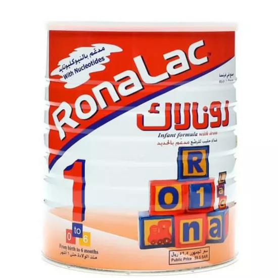 رونالاك حليب الاطفال رقم (1) من الولادة حتي 6 شهور - 850 جرام
