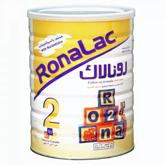 رونالاك حليب الأطفال رقم (2) من 6 الي 12 شهر - 1700 جرام رونالاك حليب الأطفال رقم (2) من 6 الي 12 شهر - 1700 جرام