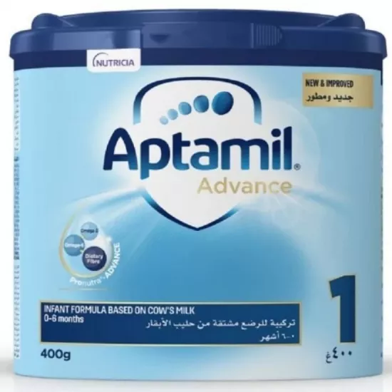 أبتاميل أدفانس حليب الأطفال رقم (1) من الولادة إلى 6 أشهر - 400 جرام