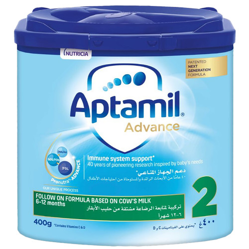 أبتاميل ادفانس حليب الأطفال رقم (2) من 6 الي 12 شهرآ - 400 جرام أبتاميل ادفانس حليب الأطفال رقم (2) من 6 الي 12 شهرآ - 400 جرام