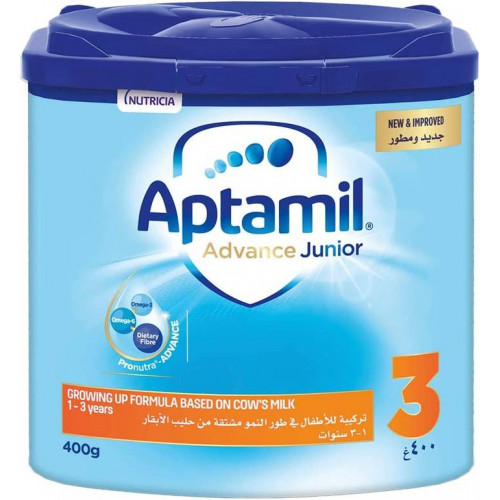 أبتاميل أدفانس جونيور حليب الأطفال رقم (3) من 1 الي 3 سنوات - 400 جرام أبتاميل أدفانس جونيور حليب الأطفال رقم (3) من 1 الي 3 سنوات - 400 جرام