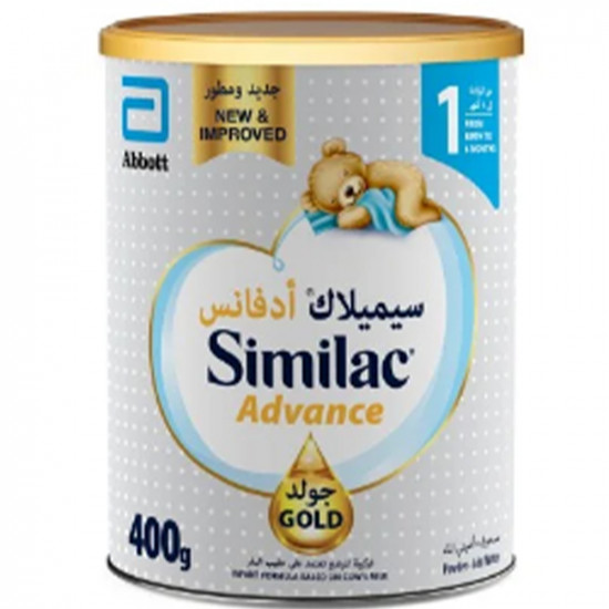 سيميلاك حليب أطفال أدفانس رقم (1) من الولادة الي 6 شهور - 400 جرام سيميلاك حليب أطفال أدفانس رقم (1) من الولادة الي 6 شهور - 400 جرام