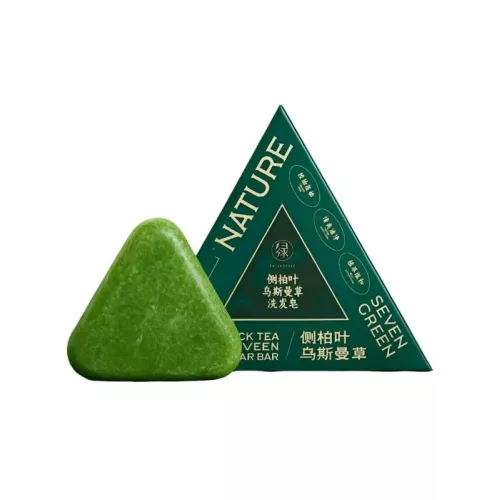 صابونة سفن جرين الصينية لتقوية الشعر بالأعشاب الطبيعية - 120 جرام