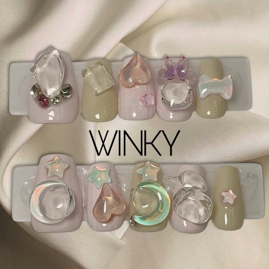 Soft Crystals - short nails