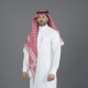 شماغ البسام بريز أحمر غامق 