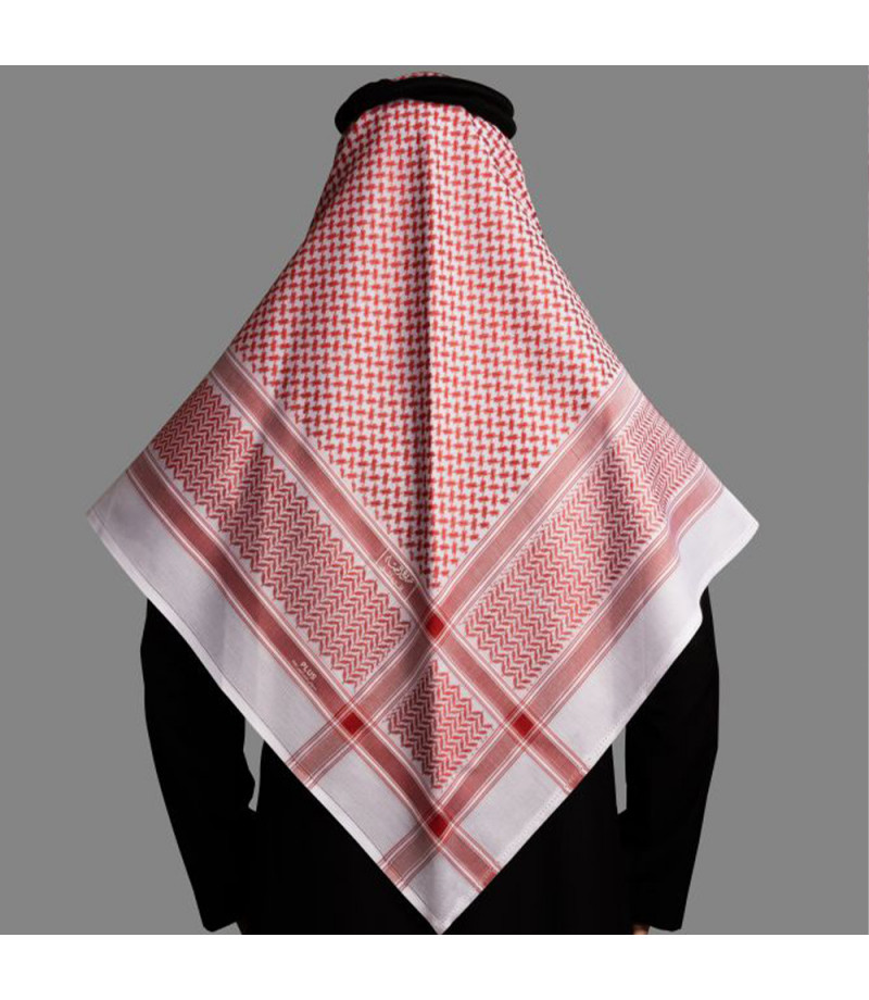شماغ البسام بلس 23 إنجليزي – نقشة عصرية وخامة قطنية فاخرة