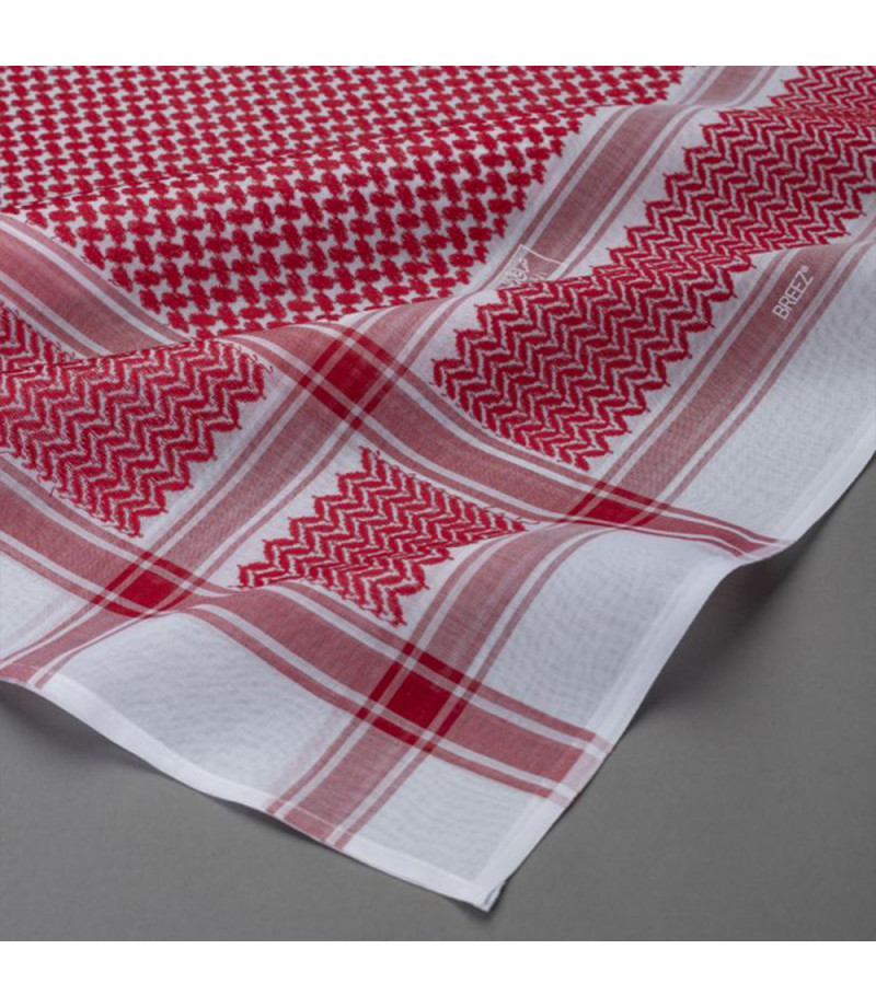 شماغ البسام بريز أحمر غامق 