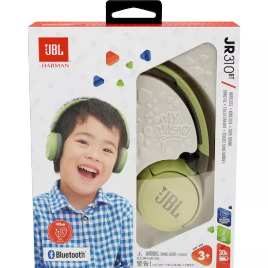 سماعة لاسلكية مخصصة للأطفال JBL JR310 - لون أخضر - ضمان لمدة سنة