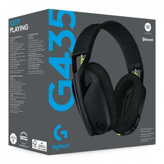 سماعة لاسلكية مخصصة للألعاب LOGITECH G435 - ضمان لمدة سنة سماعة لاسلكية مخصصة للألعاب LOGITECH G435 - ضمان لمدة سنة