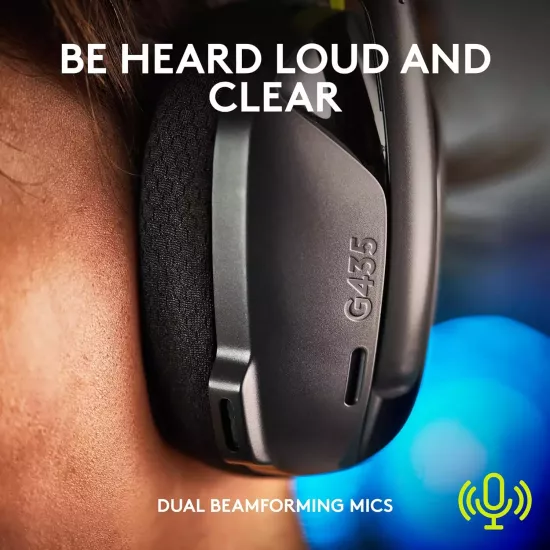 سماعة لاسلكية مخصصة للألعاب LOGITECH G435 - ضمان لمدة سنة سماعة لاسلكية مخصصة للألعاب LOGITECH G435 - ضمان لمدة سنة