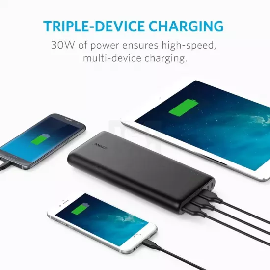 باوربانك أنكر بسعة 26800 ملي آمبير - Anker PowerCore - ضمان لمدة 18 شهر باوربانك أنكر بسعة 26800 ملي آمبير - Anker PowerCore - ضمان لمدة 18 شهر