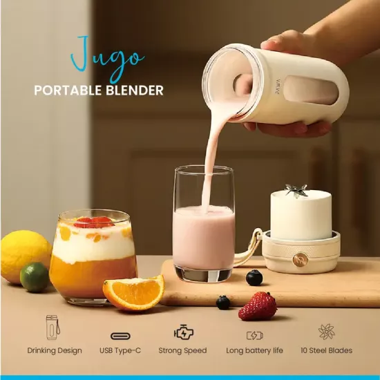 خلاط عصائر محمول بسعة 350ml من شركة باوا - ضمان لمدة سنة
