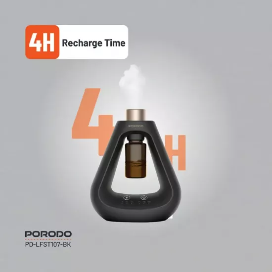 احصل على تجربة عطرية راقية مع موزع العطر المتطور الذي يعمل بتقنية النشر البارد دون الحاجة للماء - لون أسود - ضمان لمدة سنة