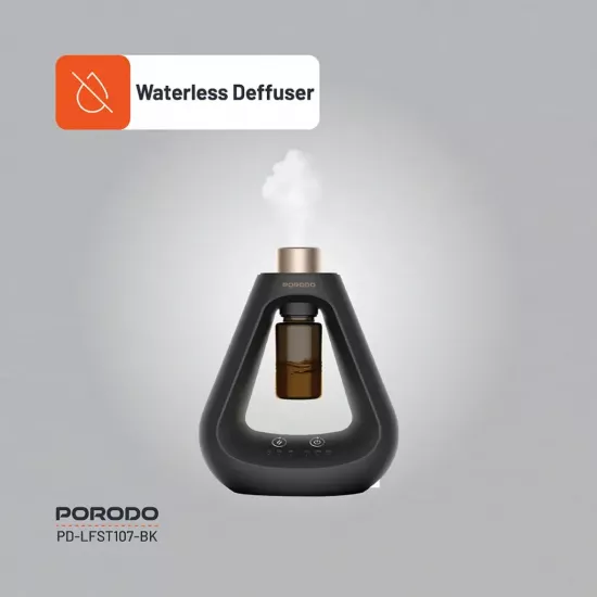 احصل على تجربة عطرية راقية مع موزع العطر المتطور الذي يعمل بتقنية النشر البارد دون الحاجة للماء - لون أسود - ضمان لمدة سنة