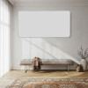مرآة ديكور حائط بإطار فضي 80×160 سم