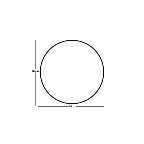 مرآة ديكور حائط دائرية بإطار ذهبي 80×80سم مرآة ديكور حائط دائرية بإطار ذهبي 80×80سم
