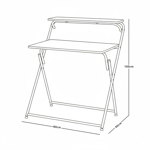 مكتب قابل للطي خشب عصري 80×100 سم مكتب قابل للطي خشب عصري 80×100 سم